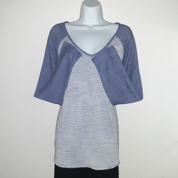 Loveappella Baseball Shirt * Gray & Blue/Purple * EUC Vintage * XL * PJ's * Tee - Picture 3 of 6